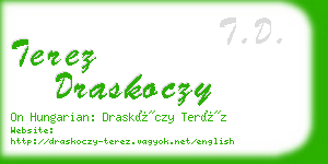 terez draskoczy business card